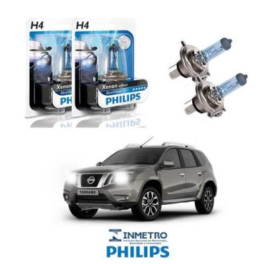 Imagem de Lâmpadas Farol Nissan Terrano Philips H4 BlueVision