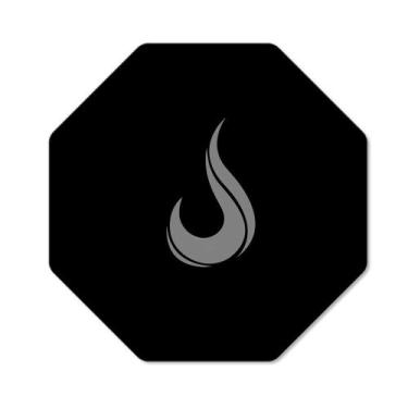 Imagem de Tapete Gamer Rise Mode, Preto, 100x100cm - RM-TPG-02-B