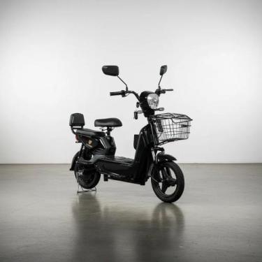 Imagem de Bicicleta Elétrica City 350w Lítio Removível Sem CNH - Smartway, Preto