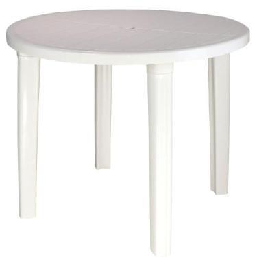 Imagem de Mesa Redonda Polipropileno Cassino Branca - 92301910 - TRAMONTINA