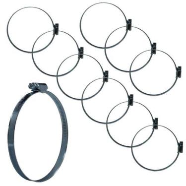 Imagem de KIT 10 Abraçadeira 83x102mm Parafuso Sextavado - Lumaflex