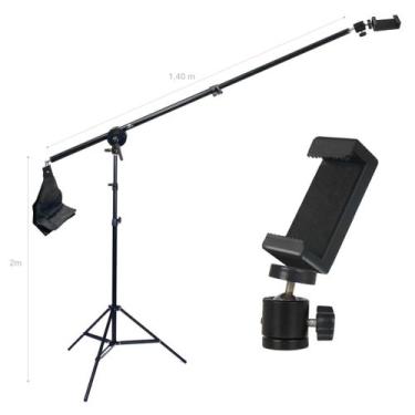 Imagem de Tripé Girafa Greika Para Celular, Câmeras, Iluminação - 2 M