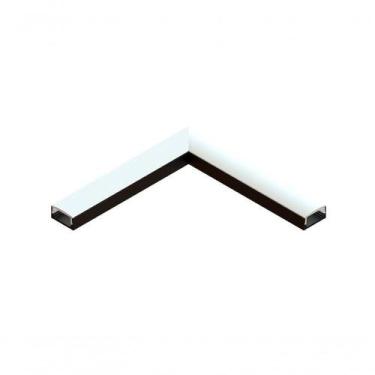 Imagem de Emenda em l para Perfil Sobrepor Sope Conexão Teto Preto em Alumínio T