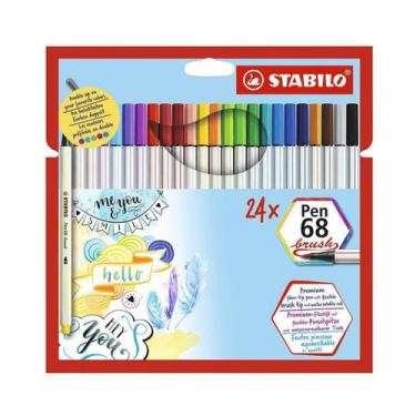 Imagem de Caneta Stabilo Pen 68 Brush 24 Cores