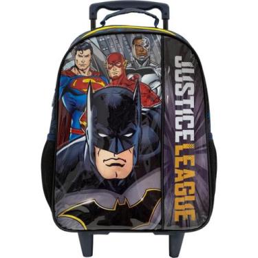 Imagem de Mochila Infantil Escolar Com Rodinha Justice League Ref 9520 - Xeryus,
