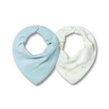 Imagem de Kit Com 2 Babadores Hug Bandana Voando Nas Nuvens Azul, Azul, Único