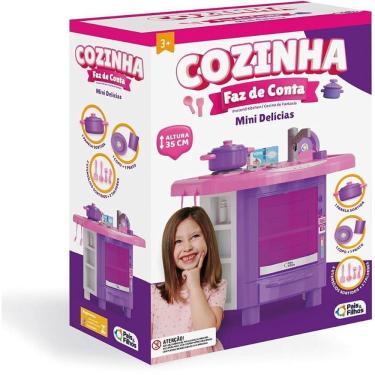 Imagem de Cozinha de Brinquedo Mini Delícias Faz de Conta com Acessórios Design Compacto Pais & Filhos