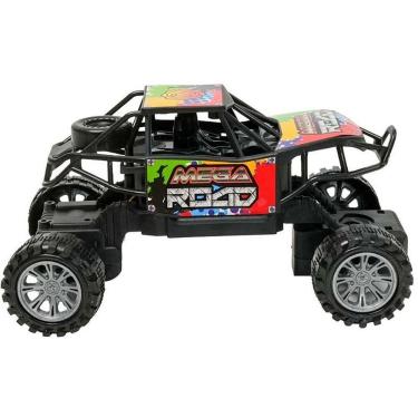 Imagem de Carrinho de Controle Remoto Mega Road Racing 2 Funções Carenagem Metálica Pneus a Ar Polibrinq
