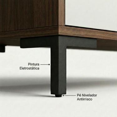 Imagem de Pé Tripé De Alumínio 15cm Preto Ou Cromado Para Móveis Modernos - Must