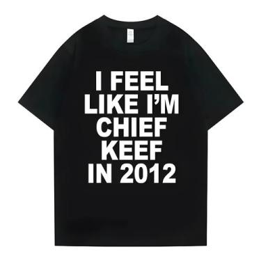 Imagem de Camiseta Unissex Com Estampa Gráfica Oversized Chief Keef 2012 Meme Hi