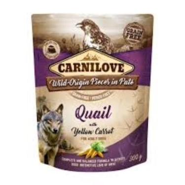 Imagem de Alimento Úmido Pouch de Codorna com Cenoura Amarela 300g - Carnilove -