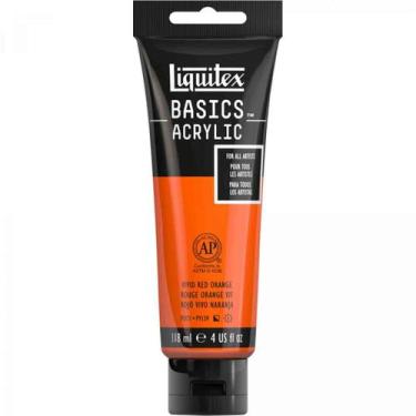 Imagem de Tinta Acrilica Liquitex Basics 118ml 620 Vivid Red Orange
