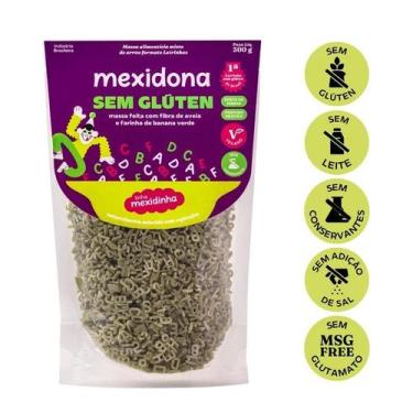 Imagem de Macarrão de letrinhas sem gluten de espinafre 300g mexidona