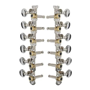 Imagem de NC Chaves de afinação de guitarra, cavilhas, afinador, cabeçotes redondos, acessórios de guitarra substituem peças quebradas