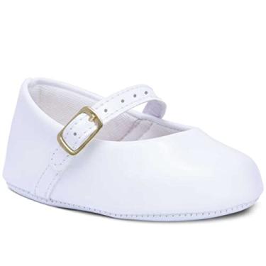 Imagem de Sapatilha Bebe Pópidi Infantil Menina Basica 01.10 (Branco, BR, Bebê, Alfa, P)