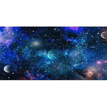 Imagem de Yeele Pano de fundo nebulosa galáxia de 4,5 x 2,4 m universo cintilante fotografia planeta fundo estrelas céu estrelado crianças meninos festa de aniversário suprimentos e decorações vinil fotografia vídeo estúdio adereços