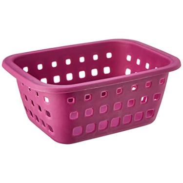 Imagem de Ordene - Cesto Plástico Organizador Pequeno de 1,4​​ Litros, Cor Berinjela, Linha Log