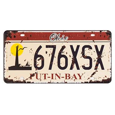 Imagem de Placa de Carro Decor em Madeira State Route - Ohio