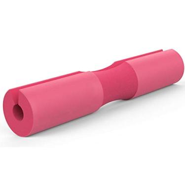 Imagem de AKT Almofada de agachamento Barbell - Almofada protetora para pescoço e ombro, ótima para agachamentos, lunges, hip thrusts, levantamento de peso e mais, 45 * 9 cm, rosa