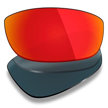 Imagem de Mryok Lentes de reposição polarizadas para Arnette Sawbuck AN4154-64 mm - Vermelho fogo