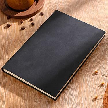 Imagem de A5 200 páginas notebook bloco de notas agenda diário plano de escrita papel estudante notas escolar escritório material educacional, b, A5