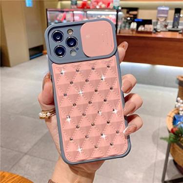 Imagem de Capa protetora para iPhone 13 Pro Max 11 12 Mini X XR XS 7 8 Plus SE2 capa de silicone para iPhone X com lente de câmera deslizante brilhante