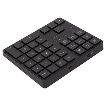 Teclado numérico pequeno, 2.4ghz, sem fio, número, teclado numérico, usado  para contadores, laptops, laptops e