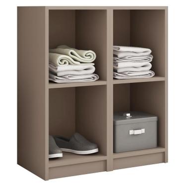 Imagem de Nicho Torre Organizadora Para Lavanderia Mesa Marrom Caemmun