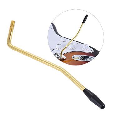 Imagem de DOYING 6 milímetros diâmetro da rosca Individual Tremolo Trem Whammy Bar Arm Crank a alavanca para a guitarra elétrica Tremolo Sistema dourado com Ponta Negra