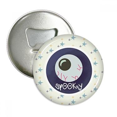 Imagem de Halloween redondo realista, abridor de garrafa de globo ocular, emblema multifuncional