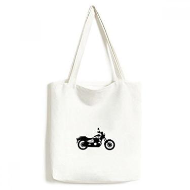 Imagem de Bolsa de lona preta para ilustração de motocicleta mecânica bolsa de compras casual bolsa de mão