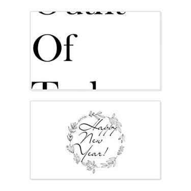 Imagem de Outfit of today New Year Festival Cartão de felicitações Bless Message Present