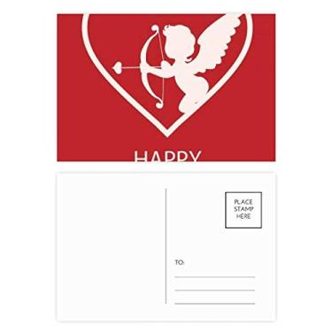 Imagem de Conjunto de cartões postais de aniversário para dia dos namorados White Angel Arrow