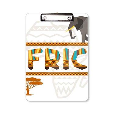 Imagem de Mapa da África Elefante Prancheta Savanna Africana Placa de apoio A4