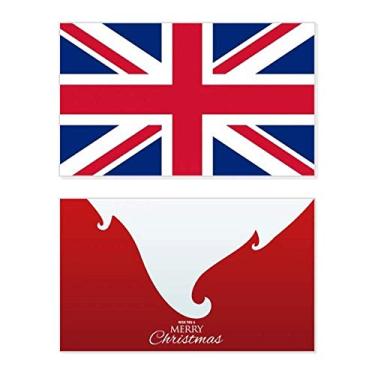 Imagem de Bandeira nacional do Reino Unido Europa Country Holiday Merry Christmas Cartões de parabéns Mensagem de Natal