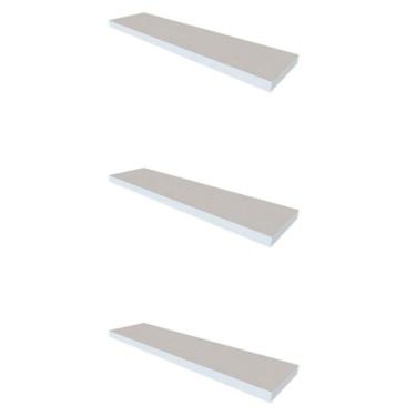 Imagem de Conjunto com 3 Prateleiras Deven Cinza Cristal 30 cm