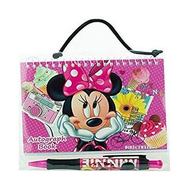 Imagem de (Minnie Mouse Sweet Thing with Pen) – Lembranças de festa Disney Mickey e Minnie Mouse bloco de notas notas - (Minnie Mouse Sweet Thing with Pen)