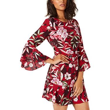 Imagem de bar III Womens Bell Sleeve Fit & Flare Dress, Red, 6