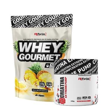 Imagem de Whey Protein Gourmet Refil 907g + Creatina Extreme Pump Elite Series 150g - FN Forbis Nutrition (Abacaxi com Leite Condensado)