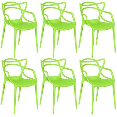 Imagem de Kit 6 Cadeiras Allegra - Verde