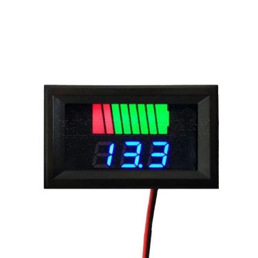 Imagem de Voltímetro Dc 12v Indicar De Nível De Carga Da Bateria