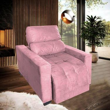 Imagem de Poltrona De Amamentar Retratil e Reclinavel Com Apoio Pra Pes Madri