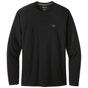 Imagem de Outdoor Research Meia masculina de merino de início alpino – camada base de esqui de lã merino, vestuário de inverno ao ar livre, tecido respirável e absorvente de umidade preto