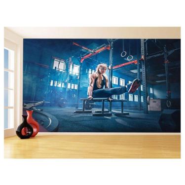 Imagem de Papel De Parede 3D Academia Exercício Crossfit 3,5M Aca17
