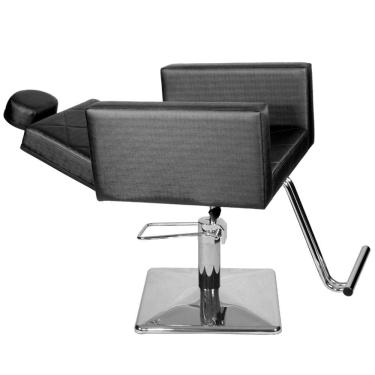 Imagem de Cadeira Poltrona de Cabeleireiro Evidence Reclinável Preto