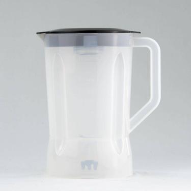 Imagem de 9242 - Copo Mondial l 1000 Translúcido  (Tampa Preta)