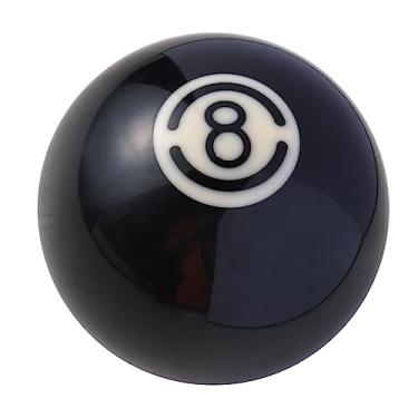 Imagem de Mavota Botão de câmbio de bola de bilhar preto 8 marchas manípulo de câmbio redondo bola de bilhar alavanca de câmbio serve para a maioria dos veículos de transmissão manual automática do carro,