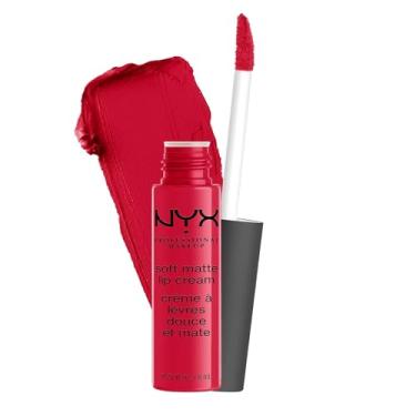 Imagem de (Amsterdam) - NYX PROFESSIONAL MAKEUP Soft Matte Lip Cream, High-Pigmented Cream Lipstick - Amsterdam, Pure Red
