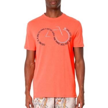 Imagem de Camiseta Von der Volke Masculina Origineel Cycling Laranja Coral-Masculino