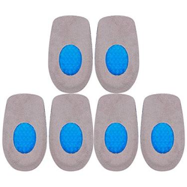 Imagem de Palmilhas de Calcanhar 3 Pares, Palmilha de Salto para Sapato, Almofada de Cuidados Com Os Pés, Amortecimento Algico, Silicone Macio, Copos de Calcanhar (Calcanhar feminino em TPE)